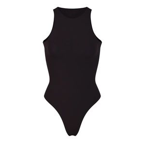 NWOT FITS EVERYBODY HIGH NECK BODYSUIT IN ONYX